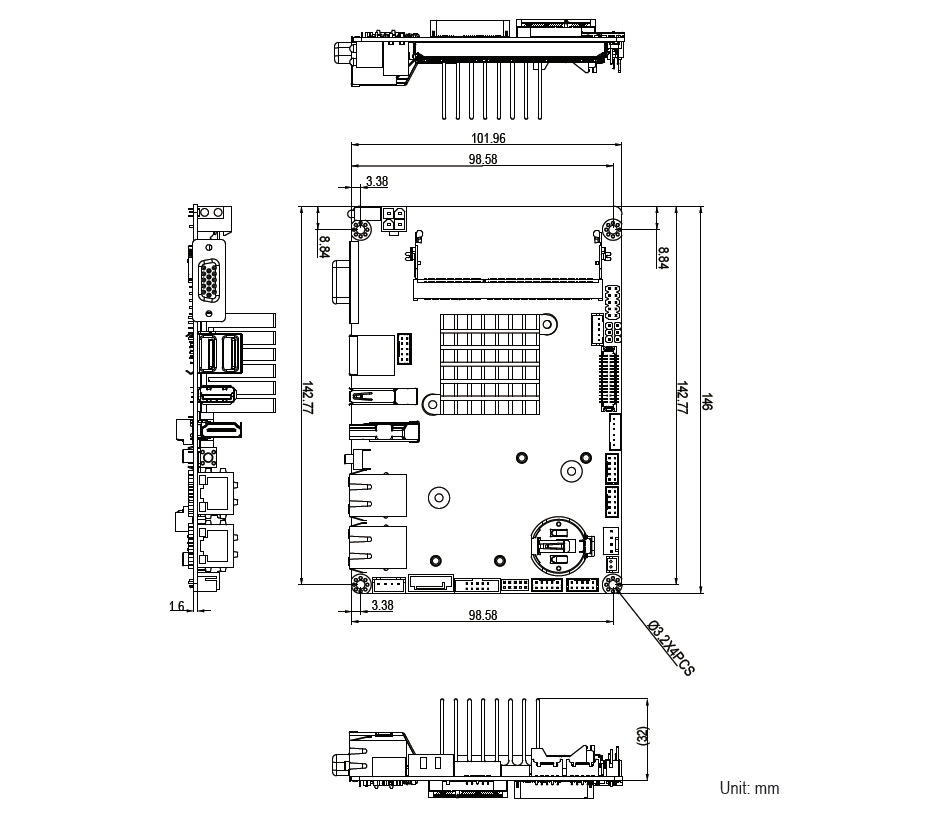 Schematic - Arbor Technology EmCORE-i2305 3.5